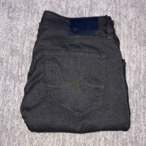 New 34 Heritage charisma 34x30. Dark charcoal gray, nearly black. Soft/stretchy!